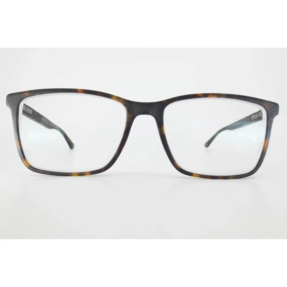 Police VPLB70K 0738 Tortoise Shell Rectangular Eyeglasses Frames Mens Womens 145